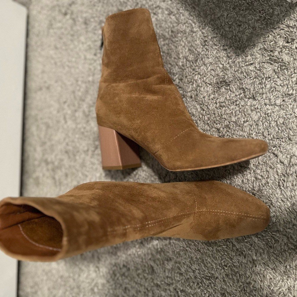 Oasis Society Suede Heeled Booties
